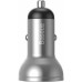 Зарядное устройство Baseus Digital Display Dual USB 4.8A 24W silver (CCBX-0S)