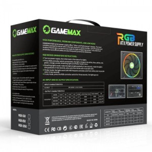 Блок питания Gamemax 1050W 80 Gold ARGB (RGB-1050 PRO)