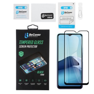 Стекло защитное BeCover Vivo Y20 Black (706485)