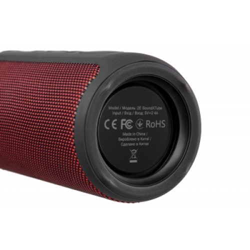 Акустическая система 2E SoundXTube TWS MP3 Wireless Waterproof Red (2E-BSSXTWRD)
