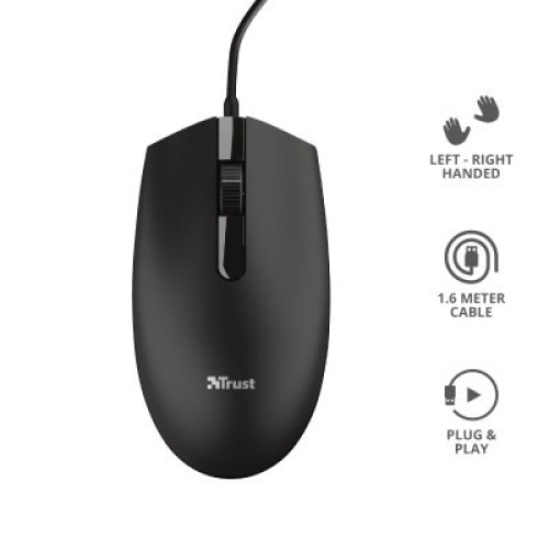 Мышка Trust Basi USB Black (24271)