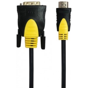 Кабель мультимедийный HDMI to DVI 1.8m 2-side V1.3 19-pin Maxxter (CCBP-HDMI-DVI-1.8)