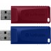 USB флеш накопитель Verbatim 2x32GB Store'n'Go Slider Red/Blue USB 2.0 (49327)