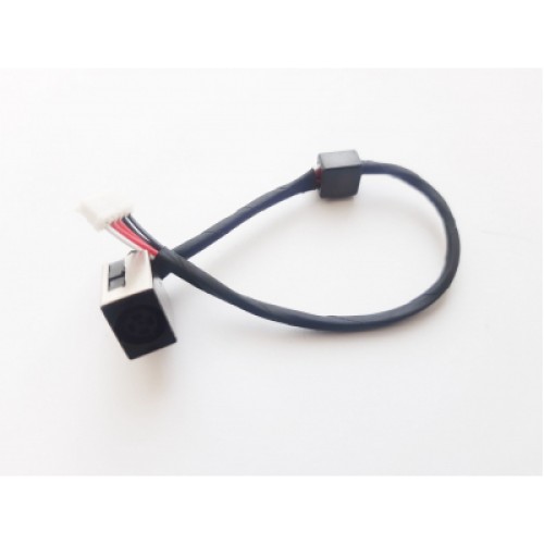 Разъем питания ноутбука с кабелем Dell PJ801 (7.4x5.0mm+center pin) 5-pin 15 см (A49124)