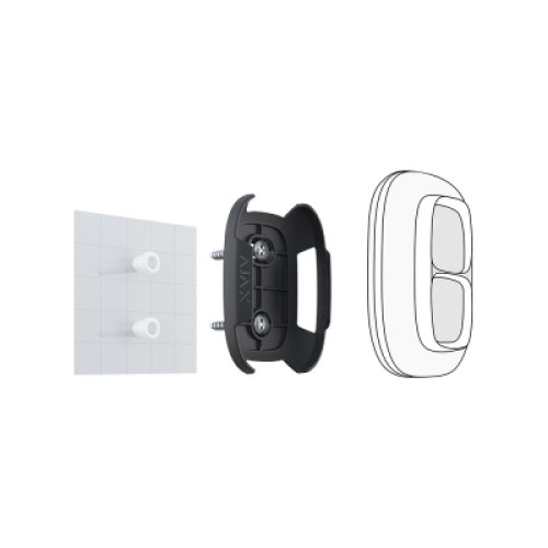 Аксессуар для охранных систем Ajax DoubleButton Holder чорна