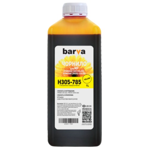 Чернила Barva HP 305 1 л, Yellow (H305-785)