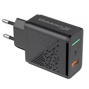 Зарядний пристрій Grand-X QC3.0 18W + Lightning cable (CH-650L)