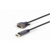 Кабель мультимедийный DisplayPort to DVI 1.8m 24 +1, 4K 30Hz Cablexpert (CC-DPM-DVIM-4K-6)