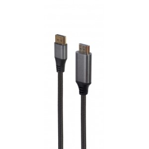 Кабель мультимедійний DisplayPort to HDMI 1.8m 4K 60Hz Cablexpert (CC-DP-HDMI-4K-6)