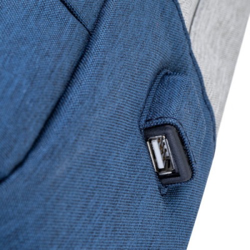 Рюкзак для ноутбука RivaCase 15.6" 7562 Anti-theft, water-repellent, Grey / Dark Blue (7562Grey/DarkBlue)