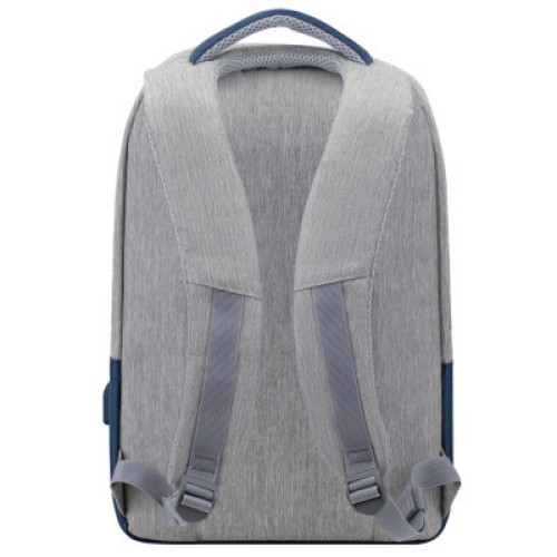 Рюкзак для ноутбука RivaCase 15.6" 7562 Anti-theft, water-repellent, Grey / Dark Blue (7562Grey/DarkBlue)