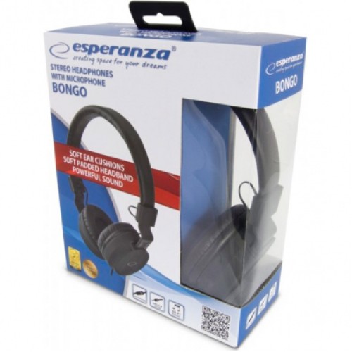 Наушники Esperanza Bongo Black (EH212K)