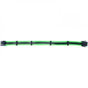 Кабель Qube для блока питания QUBE 6+2P VGA Black-Green (QBW8PBG)