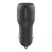 Зарядное устройство Belkin Car Charger (24W) Dual USB-A, USB-A - Lightning, 1m, black (CCD001BT1MBK)