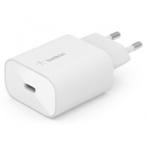 Зарядное устройство Belkin Home Charger 25W Power PD PPS USB-C, white (WCA004VFWH)