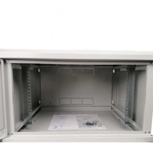 Шкаф настенный Eserver 12U 600х600х637 (Ш*Г*В), стекло (ES-Е1260G)