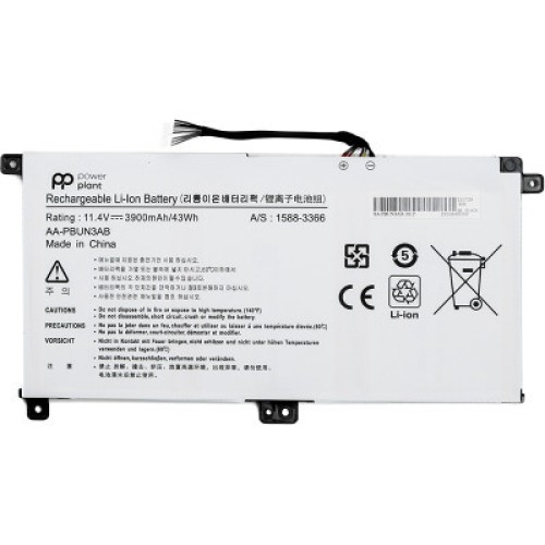 Аккумулятор для ноутбука SAMSUNG Notebook 5 NP530E5M (AA-PBUN3AB) 11.4V 3900mAh PowerPlant (NB490165)