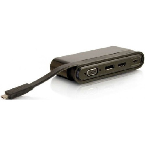 Порт-репликатор C2G Docking Station USB-C на HDMI, DP, VGA, USB, Power Delivery (CG82392)