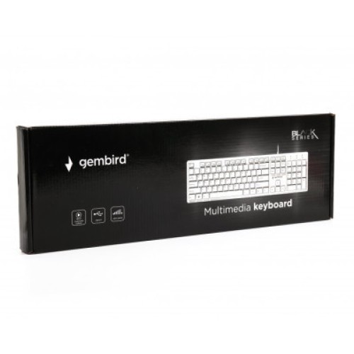 Клавиатура Gembird KB-MCH-03-W-UA USB White (KB-MCH-03-W-UA)