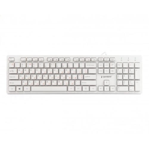 Клавиатура Gembird KB-MCH-03-W-UA USB White (KB-MCH-03-W-UA)