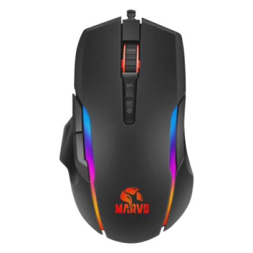 Мышка Marvo G945 RGB-LED USB Black (G945)