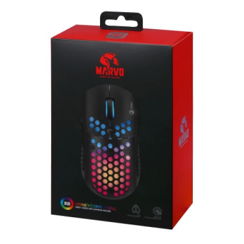 Мышка Marvo G961 RGB-LED USB Black (G961)