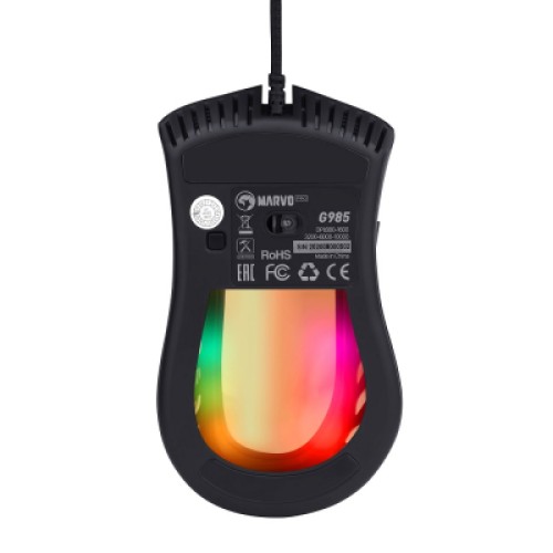 Мышка Marvo G985 RGB-LED USB Black (G985)