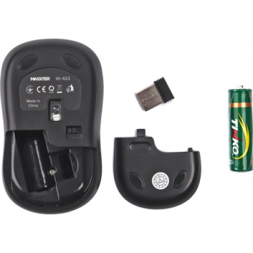 Мышка Maxxter Mr-422 Wireless Black (Mr-422)