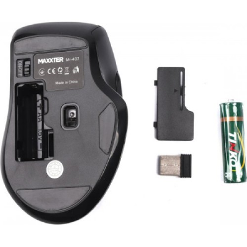 Мышка Maxxter Mr-407 Wireless Black (Mr-407)