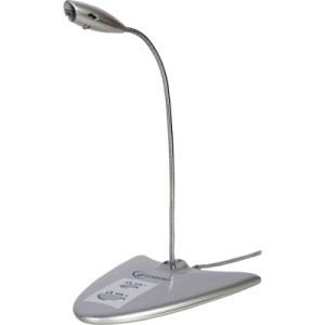 Микрофон Gembird MIC-DU-01 Silver (MIC-DU-01)