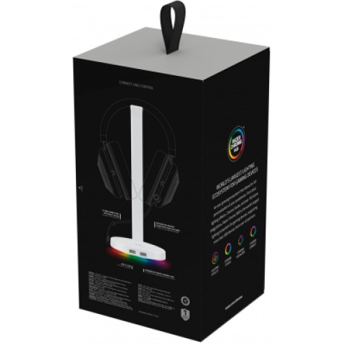 Подставка для гарнитуры Razer Base Station V2 Chroma Mercury (RC21-01510300-R3M1)