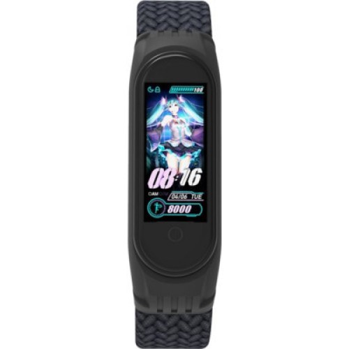 Ремешок для фитнес браслета Armorstandart Braided Solo Loop для Xiaomi Mi Band 4/5/6 Charcoal size S (ARM59179)