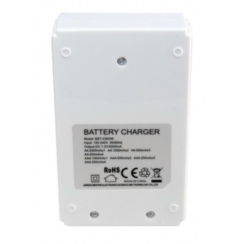 Зарядное устройство для аккумуляторов Beston BST-C903W 4slots for AA/AAA, Ni-MH/Ni-CD (AAB1850)