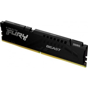 Модуль памяти для компьютера DDR5 16GB 5200 MHz Beast Black Kingston Fury (ex.HyperX) (KF552C40BB-16)