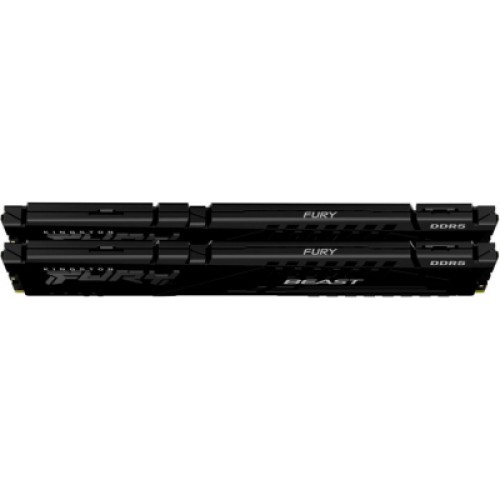 Модуль памяти для компьютера DDR5 32GB (2x16GB) 5200 MHz Beast Black Kingston Fury (ex.HyperX) (KF552C40BBK2-32)
