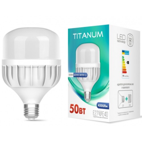 Лампочка TITANUM A138 50W E27 6500К (TL-HA138-50276) Лампочка TITANUM A138 50W E27 6500К (TL-HA138-50276)