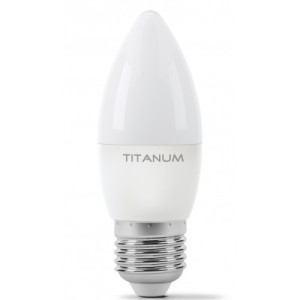 Лампочка TITANUM C37 6W E27 3000K (TLС3706273)