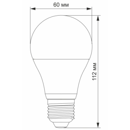 Лампочка Videx A60e 12W E27 4100K (VL-A60e-12274)