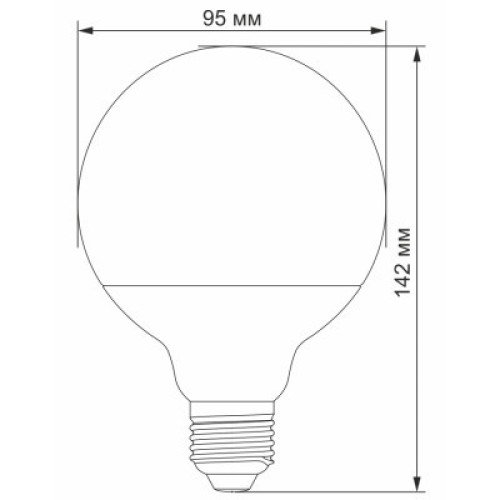 Лампочка Videx G95e 15W E27 4100K (VL-G95e-15274)