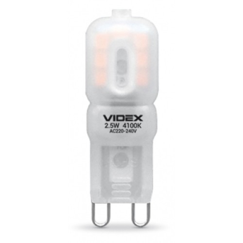 Лампочка Videx G9e 2.5W G9 4100K (VL-G9e-25224)