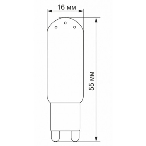 Лампочка Videx G9S 4W G9 4100K (VL-G9S-04224)