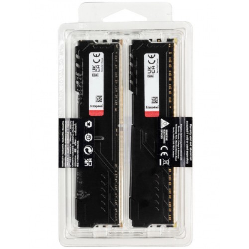 Модуль памяти для компьютера DDR4 32GB (2x16GB) 3200 MHz Fury Beast Black Kingston Fury (ex.HyperX) (KF432C16BBK2/32)