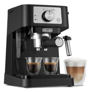 Рожковая кофеварка эспрессо DeLonghi EC260BK