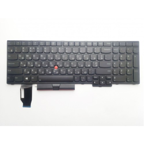 Клавиатура ноутбука Lenovo ThinkPad E580/L580/T590 черна з ТП підсв UA (A46213)