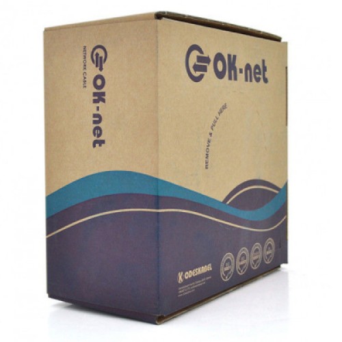 Кабель сетевой OK-Net UTP-cat.5E-SL, трос 4*0,5мм, outdoor, 305м (КППт-ВП (100) 4*2*0,49)