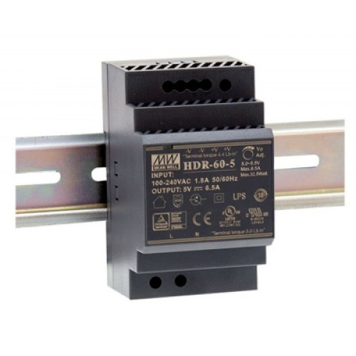 Блок питания для систем видеонаблюдения MeanWell HDR-60-12