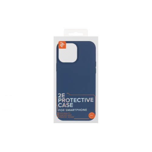 Чехол для мобильного телефона 2E Basic Apple iPhone 13 Pro Max, Liquid Silicone, Cobalt Blue (2E-IPH-13PRM-OCLS-CB)