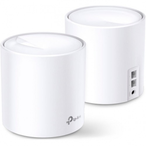 Точка доступа Wi-Fi TP-Link DECO X20 2PK AX1800 1xGE LAN 1xGE WAN MU-MIMO OFDMA MESH (DECO-X20-2-PACK)