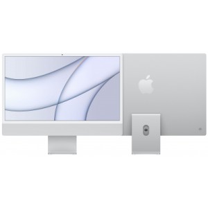 Компьютер Apple A2438 24" iMac Retina 4.5K / Apple M1 with 8-core GPU, 512SSD, Silver (MGPD3UA/A)