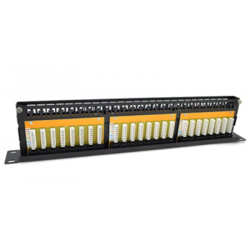 Патч-панель 19" 48xRJ-45 UTP cat. 5е, DUAL type, 1U Ritar (RT-2264-CAT.5E)